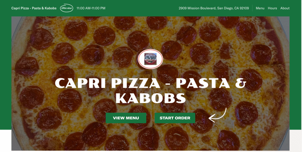 Capri Pizza-Pasta & Kabobs (The Best in The West)
