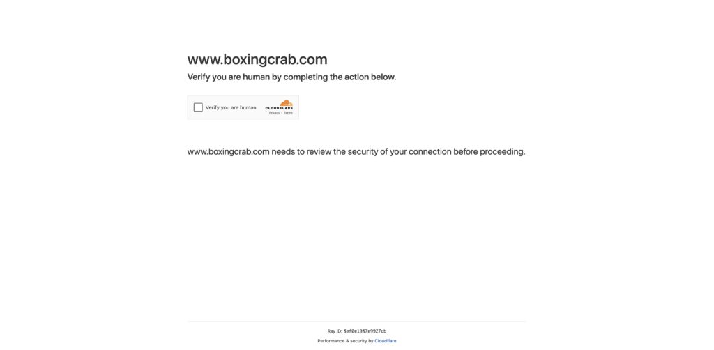 Website screenshot of Boxing Crab - Seafood restaurants in 6663 El Cajon Blvd Suite A