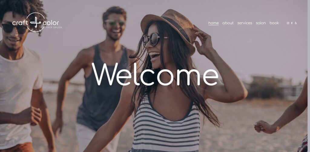 Website screenshot of Craft & Color Hair Salon - Hair salons and beauty services in 9350 Clairemont Mesa Blvd #B
