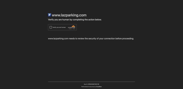 Website screenshot of LAZ Parking - Piazza della Famiglia - Parking Facilities in 1730 Columbia St