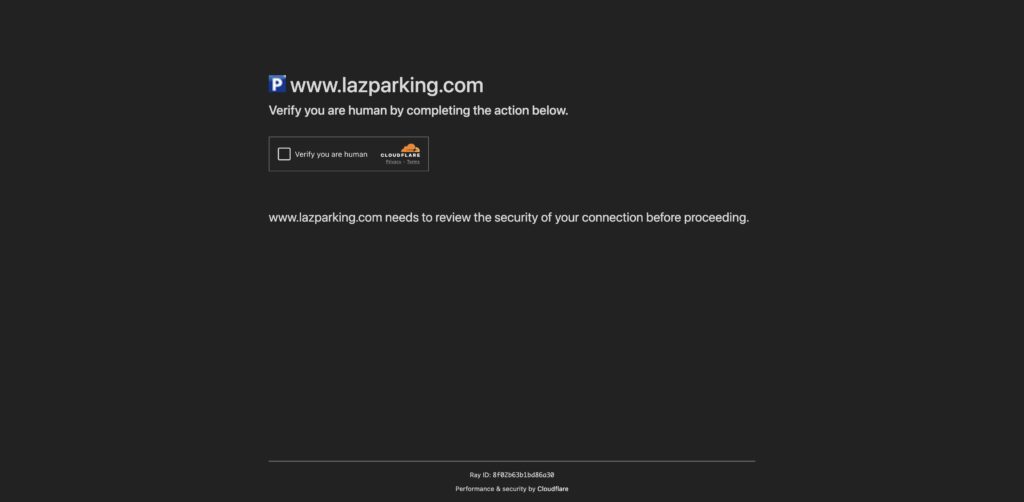 Website screenshot of Parking garage - Parking Facilities in 4150 Mission Blvd