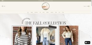 Website screenshot of Sagebrush Boutique - Boutique clothing stores in Inside Grossmont Center