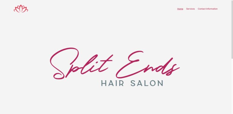 Website screenshot of Split Ends Hair Salon - Hair salons and beauty services in 1415 Garnet Ave