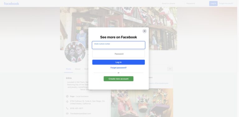 Website screenshot of Tienda de Reyes - Souvenir shops in 2754 Calhoun St