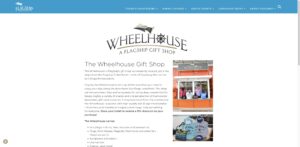 Website screenshot of Wheelhouse Gift Shop - Souvenir shops in 1070 N Harbor Dr